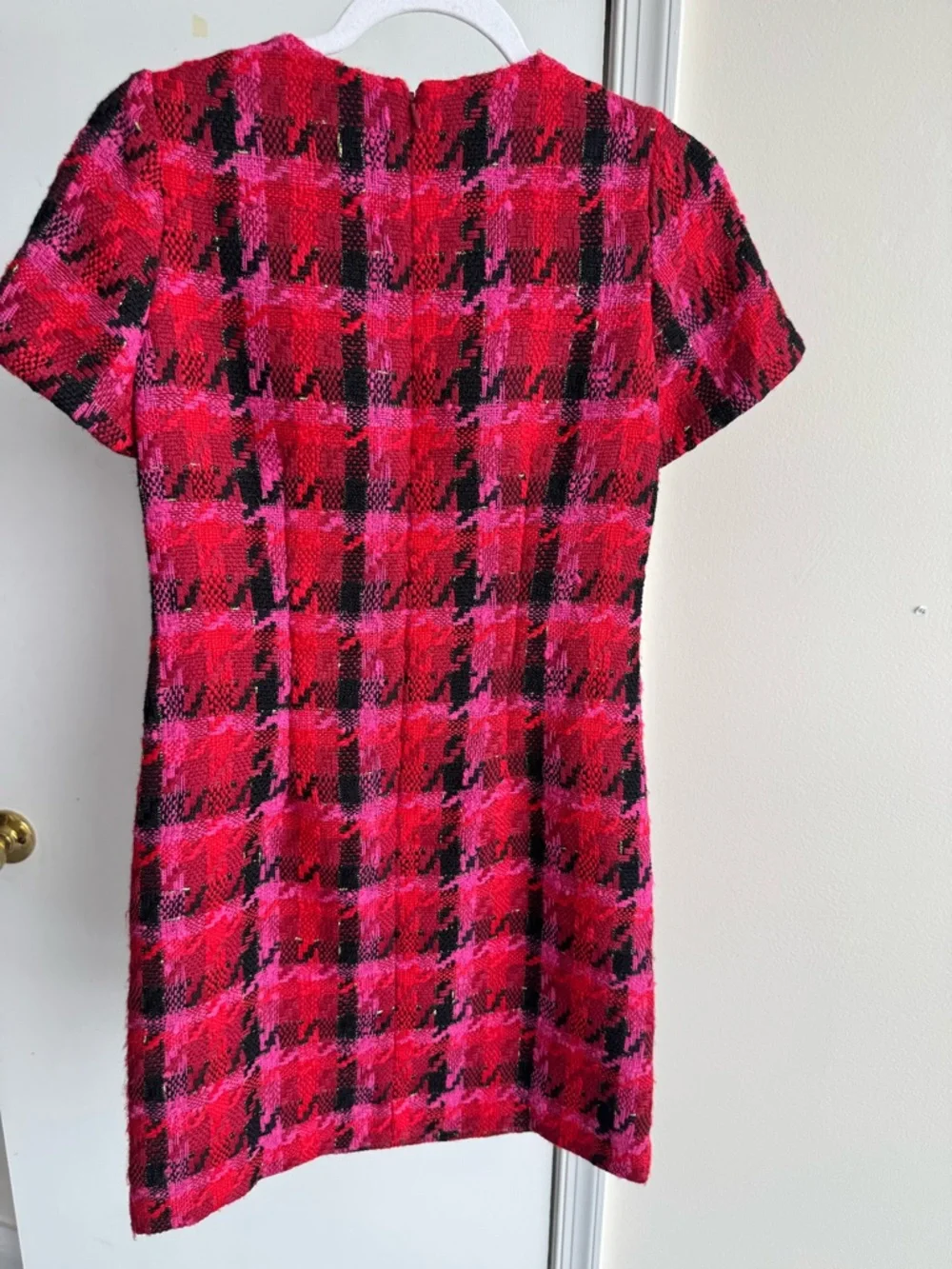 NWT Ann Taylor pink and black tweed dress and Blazer set size 0 petite - Picture 11 of 16